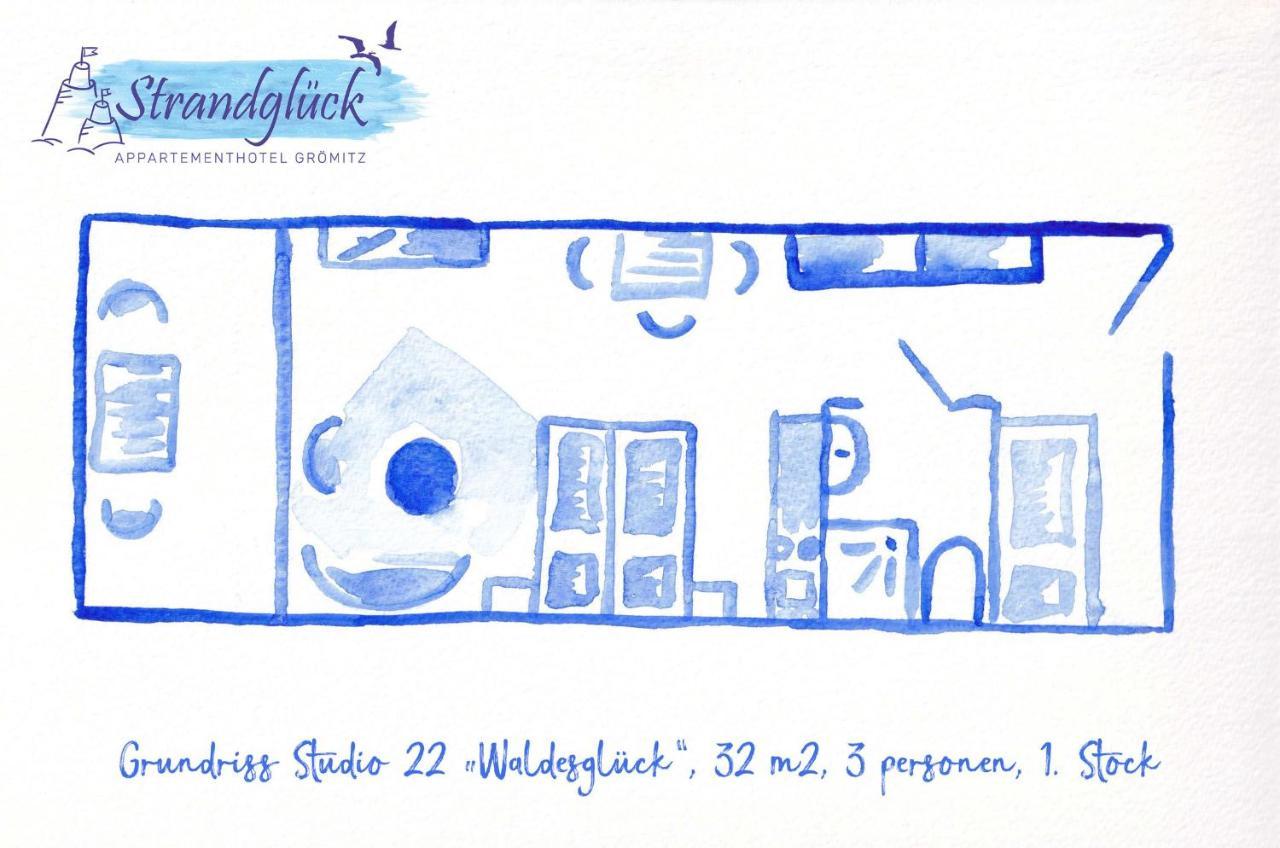 דירות Grömitz Studio 22 "Waldesglueck" מראה חיצוני תמונה